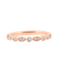 rose gold ring with diamonds