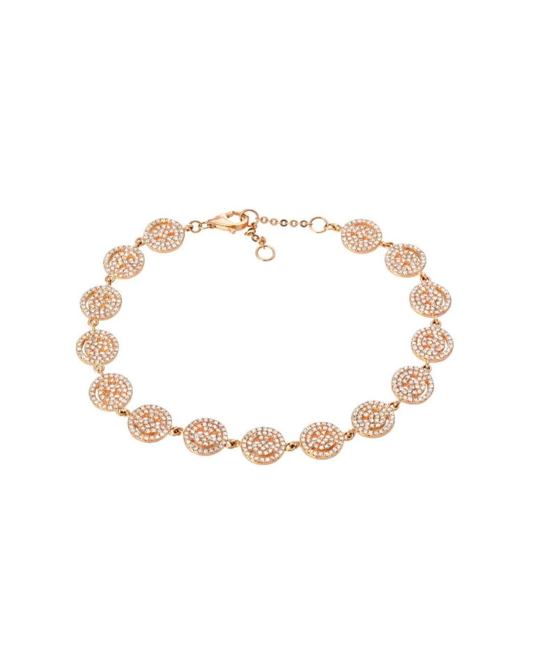 Pave Smiley Face Bracelet