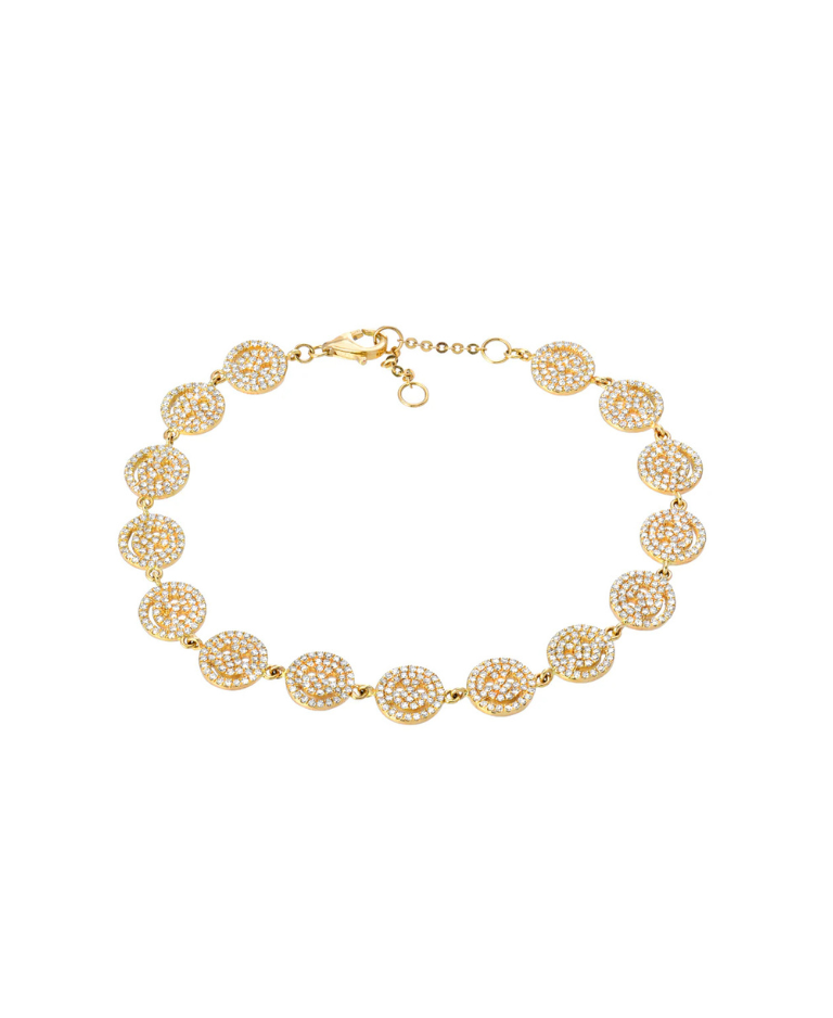 Pave Smiley Face Bracelet