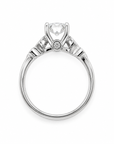 Round Natural Diamond Engagement Ring