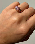 Pink Sapphire Heart Bloom Ring