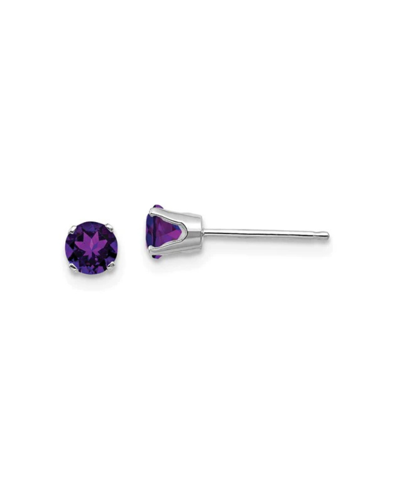 Amethyst Stud Earrings
