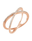 Dainty X Criss Cross Ring