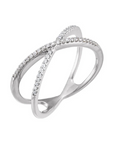 Dainty X Criss Cross Ring