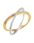 Dainty X Criss Cross Ring