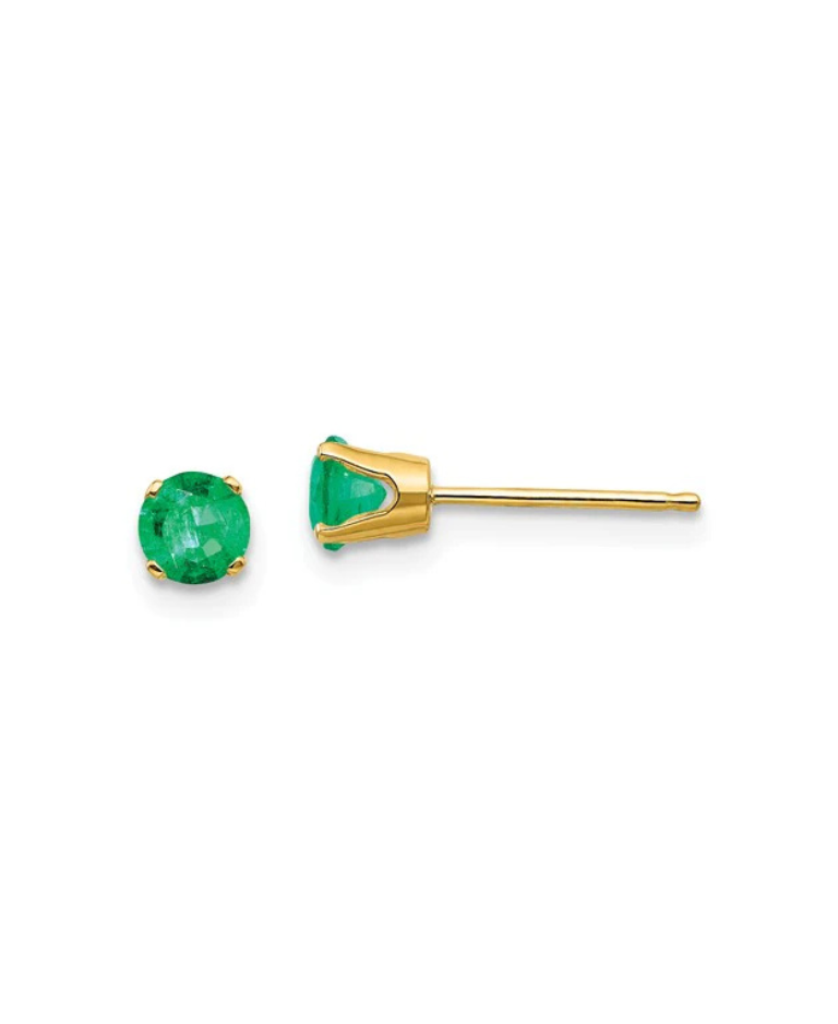 Emerald Stud Earrings