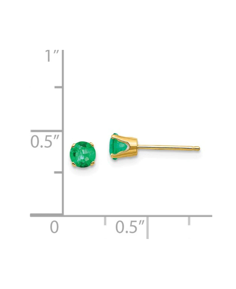 Emerald Stud Earrings