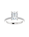 Angelina Emerald Cut Diamond Ring