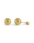 Gold Ball Stud Earrings