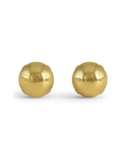 Gold Ball Stud Earrings