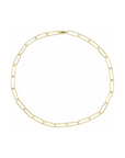 Gold Paperclip Chain Necklace