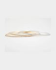 Tri-Color Eternity Diamond Bangles