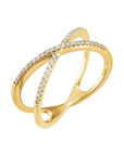 Dainty X Criss Cross Ring