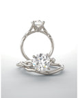 Oval Diamond Infinity Solitaire Ring - Engagement Rings