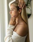 Curved Threader Gold Earrings - Earrings
