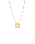 Cross Disc Necklace - Necklace
