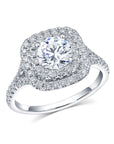 Double Halo Engagement Ring - Engagement Rings