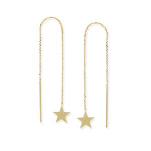 Flat Star Threader Earrings - Earrings