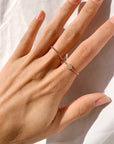 Round Diamond Disc Stacker - Ring