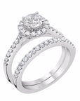 Round Halo Engagement Ring - Rings