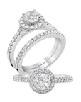 Round Halo Engagement Ring - Rings