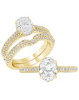 Oval Solitaire Diamond Ring - Rings