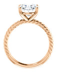 Rope Solitaire Engagement Ring - Rings