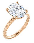 Rope Solitaire Engagement Ring - Rings