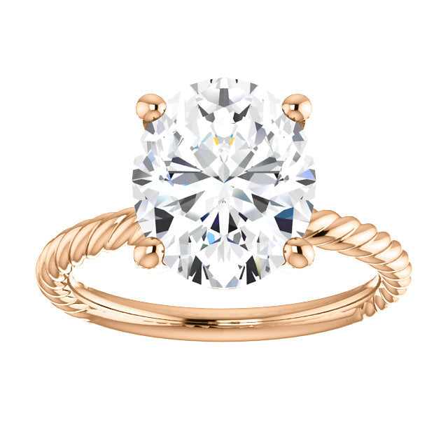 Rope Solitaire Ring - Rings