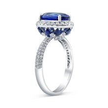 Blue Sapphire Engagement Ring | Princess Diana Inspired by The Jewel Princess - Rings