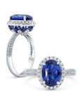 Blue Sapphire Engagement Ring | Princess Diana Inspired by The Jewel Princess - Rings