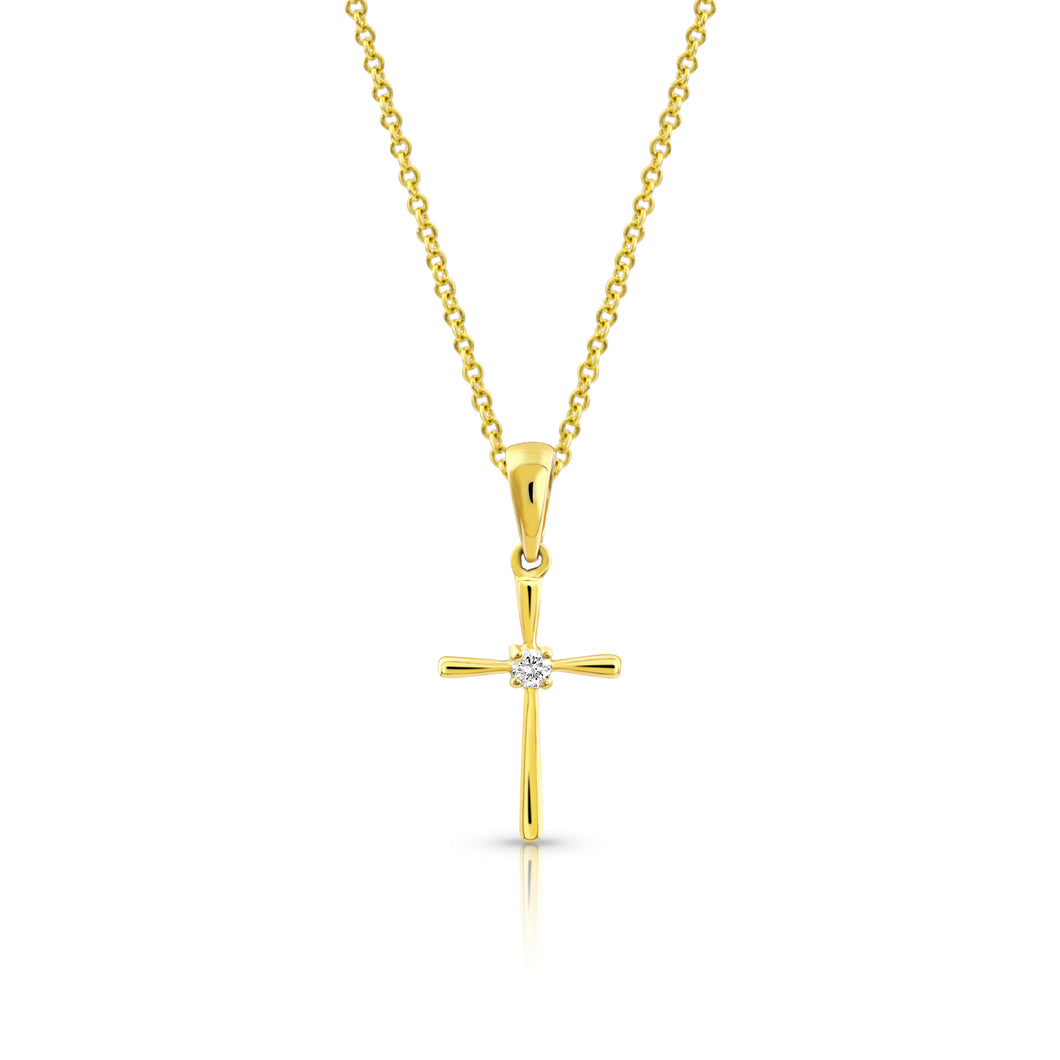 Diamond Cross Pendant - Necklace
