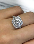 Double Halo Engagement Ring - Engagement Rings