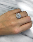 Double Halo Engagement Ring - Engagement Rings