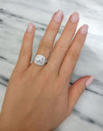 Double Halo Engagement Ring - Engagement Rings