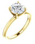 Classic 1 Carat Diamond Solitaire with Four Prongs - Engagement Rings