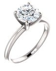 Classic 1 Carat Diamond Solitaire with Four Prongs - Engagement Rings