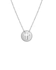 Cross Disc Necklace - Necklace
