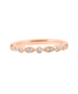 rose gold ring with diamonds