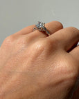 Round Natural Diamond Engagement Ring