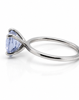 Pastel Blue Sapphire Heart Solitaire Ring