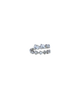 Rose-Cut Double Row Open Band Ring 18k