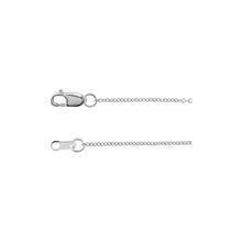 Cable chain 1mm 14K sterling silver lobster clasp