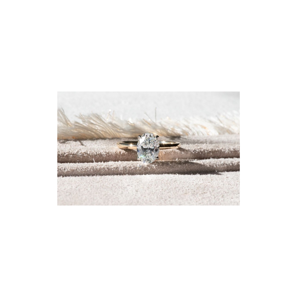 classic diamond solitaire ring oval