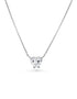 heart shaped lab grown diamond necklace