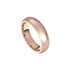mens comfort fit half round ring satin hammer finish 5mm rose gold
