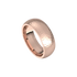 mens comfort fit half round ring satin hammer finish 7mm rose gold