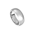 mens comfort fit half round ring satin hammer finish 7mm white gold, silver, or platinum color