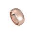 mens comfort fit half round ring satin hammer finish 8mm rose gold