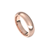 mens polished half round ring 5mm rose gold